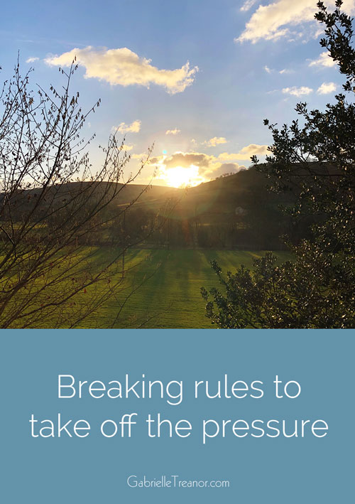 breaking rules to take off the pressure gabrielletreanor.com