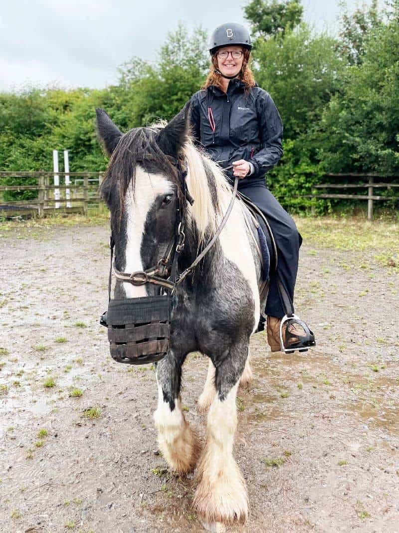 gabrielle treanor riding a horse